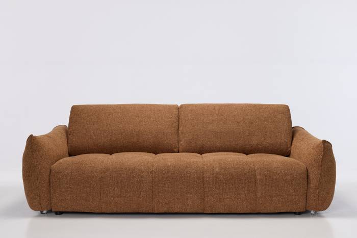 Luna Modern 4.5 Seater Sofa - Copper Woven Chenille
