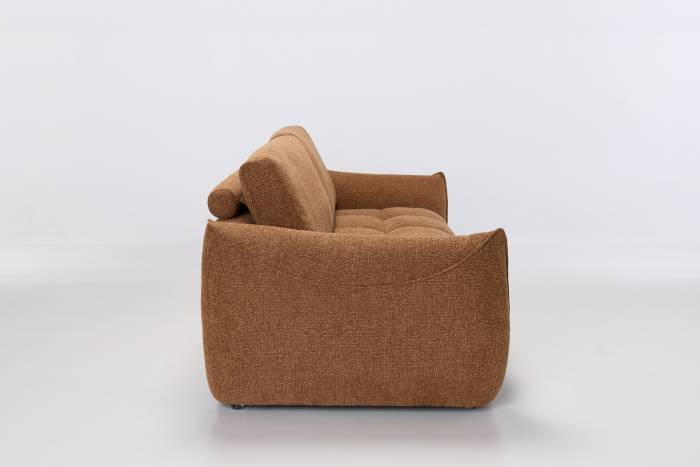 Luna Modern 4.5 Seater Sofa - Copper Woven Chenille