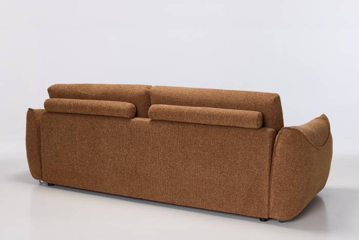 Luna Modern 4.5 Seater Sofa - Copper Woven Chenille