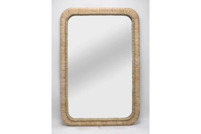 Rectangular Bamboo Mirror 60cm x 90cm