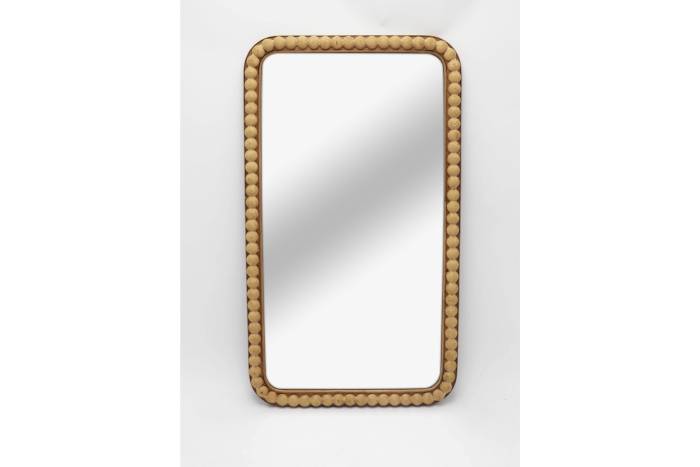 Rectangular Light Wood Mirror 40cm x 70cm