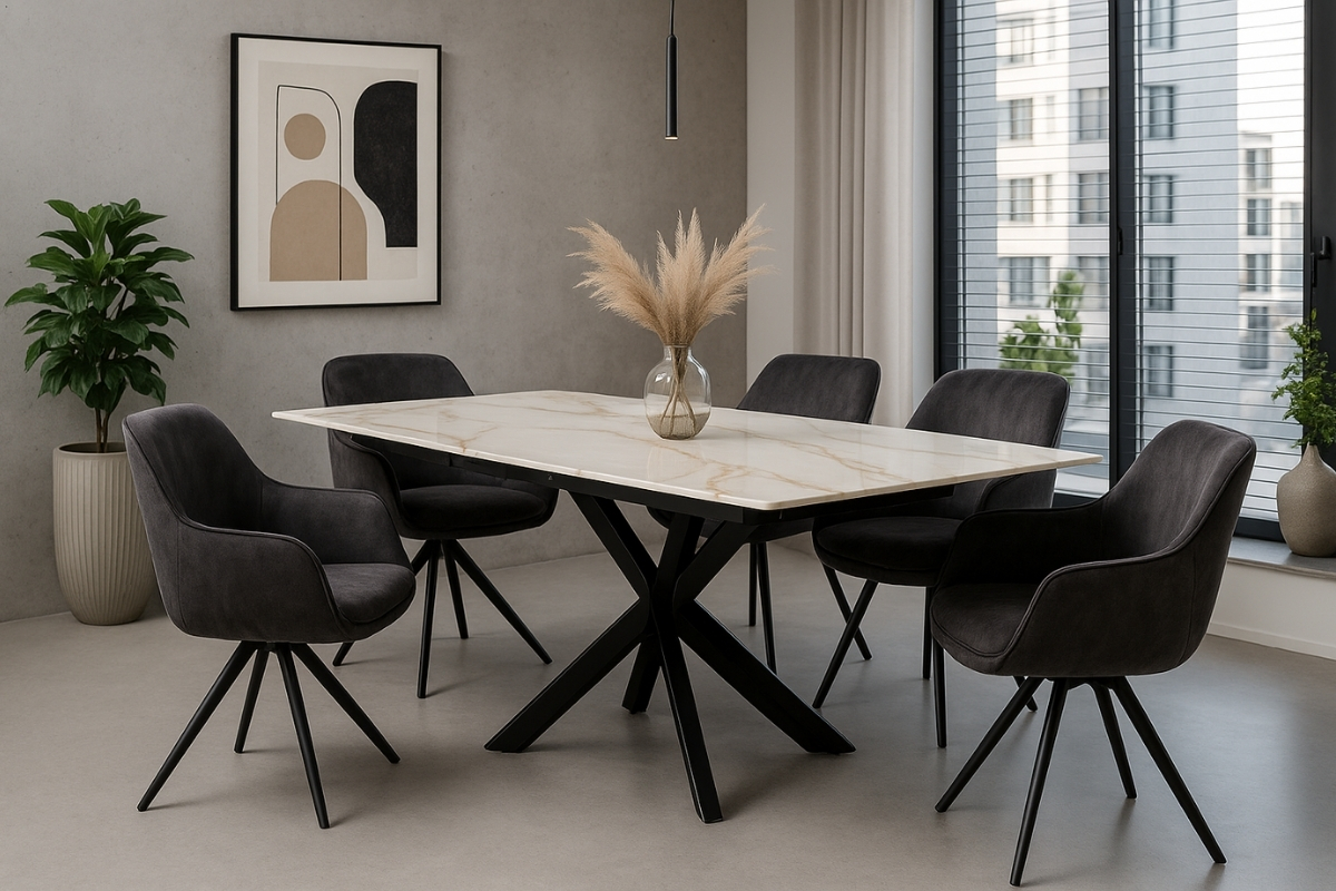 Styling a Stone Dining Table in a Minimalist Dining Room featured blog image