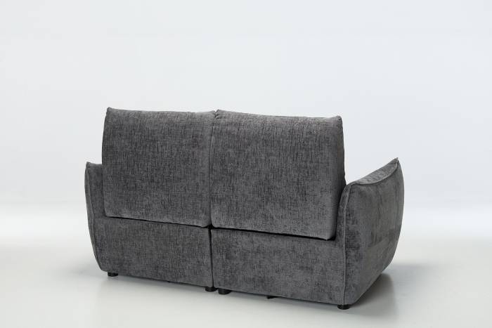 Alessio Modern Electric Recliner 2 Seater Sofa - Shimmer Grey Linen