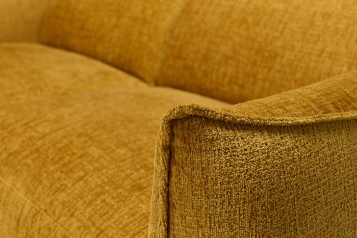 Alessio Modern Electric Recliner 2 Seater Sofa - Shimmer Yellow Linen