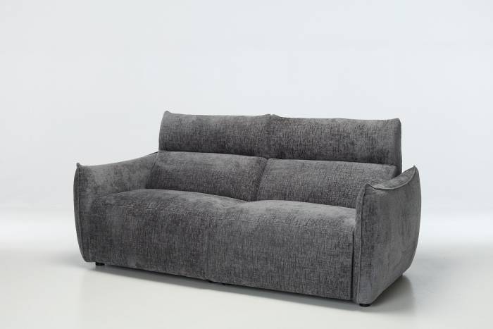 Alessio Modern Electric Recliner 4 Seater Sofa - Shimmer Grey Linen