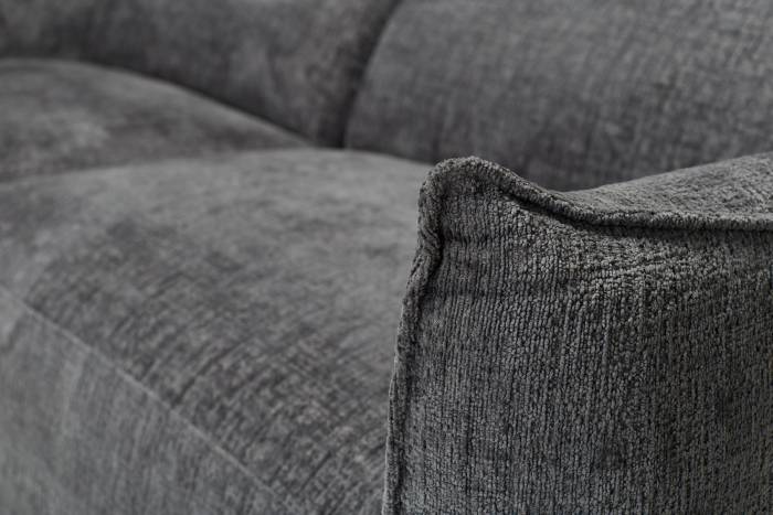 Alessio Modern Electric Recliner 4 Seater Sofa - Shimmer Grey Linen