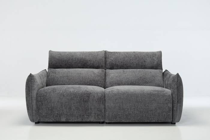 Alessio Modern Electric Recliner 4 Seater Sofa - Shimmer Grey Linen