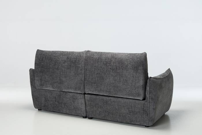 Alessio Modern Electric Recliner 4 Seater Sofa - Shimmer Grey Linen