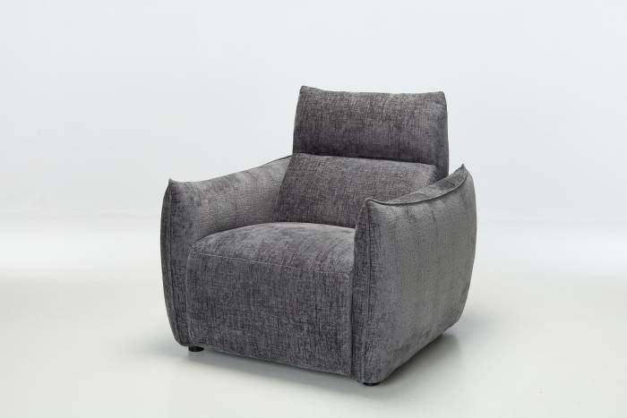 Alessio Modern Electric Recliner Armchair - Shimmer Grey Linen