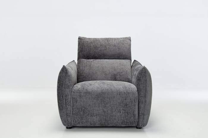Alessio Modern Electric Recliner Armchair - Shimmer Grey Linen