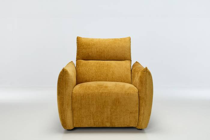 Alessio Modern Electric Recliner Armchair - Shimmer Yellow Linen
