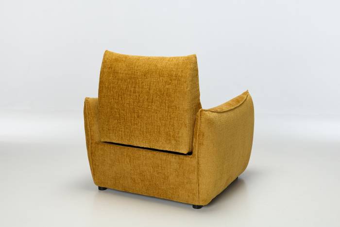 Alessio Modern Electric Recliner Armchair - Shimmer Yellow Linen