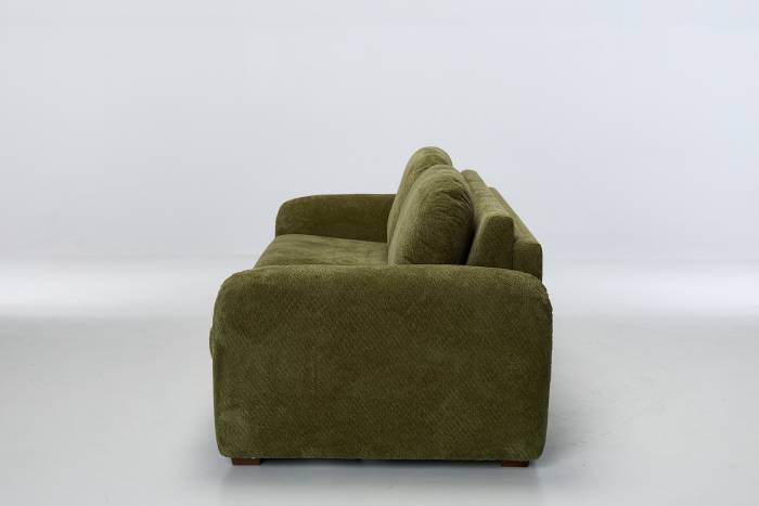 Amie Modern 2.5 Seater Sofa Bed - Premium Olive Green Chenille