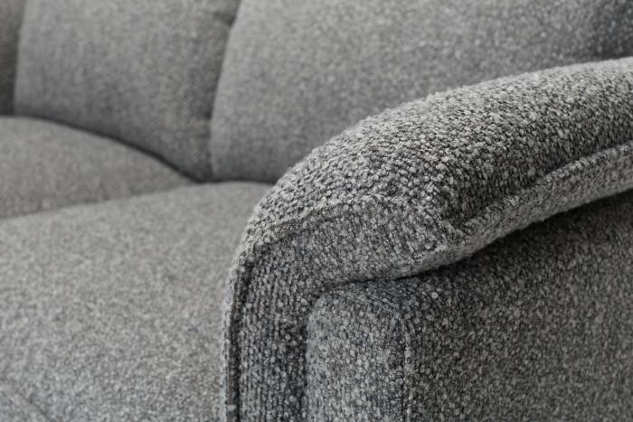 Clara Modern 3 Seater Sofa Bed - Grey Deluxe Textured Fabric