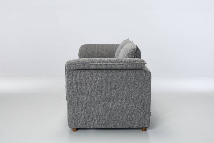 Clara Modern 3 Seater Sofa Bed - Grey Deluxe Textured Fabric