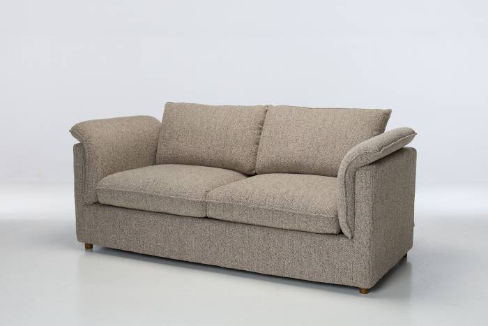Clara Modern 3 Seater Sofa Bed - Latte Deluxe Textured Fabric
