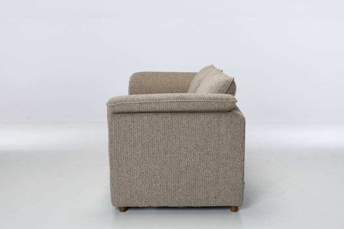 Clara Modern 3 Seater Sofa Bed - Latte Deluxe Textured Fabric