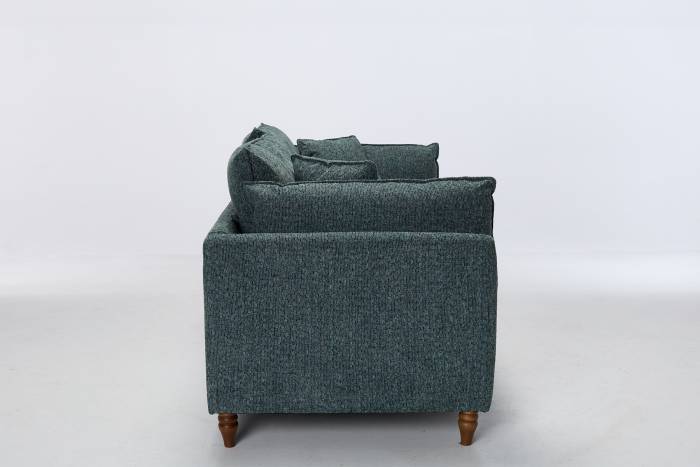 Freya - Modern 2.5 Seater Sofa Bed, Deluxe Green Mix Textured Fabric - Image 7