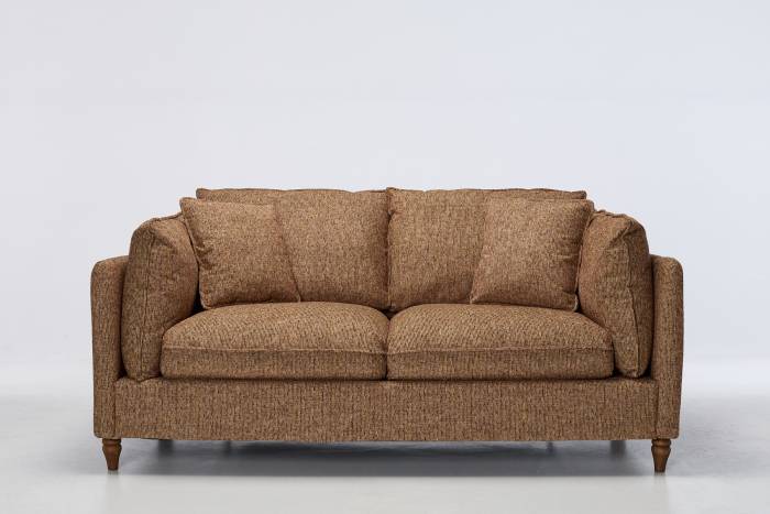 Freya Modern 2.5 Seater Sofa Bed - Deluxe Yellow Mix Textured Fabric