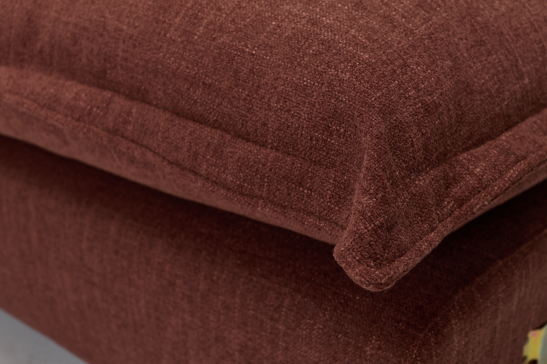 Aura Modern Armless Seat - Berry Premium Basket Weave Chenille