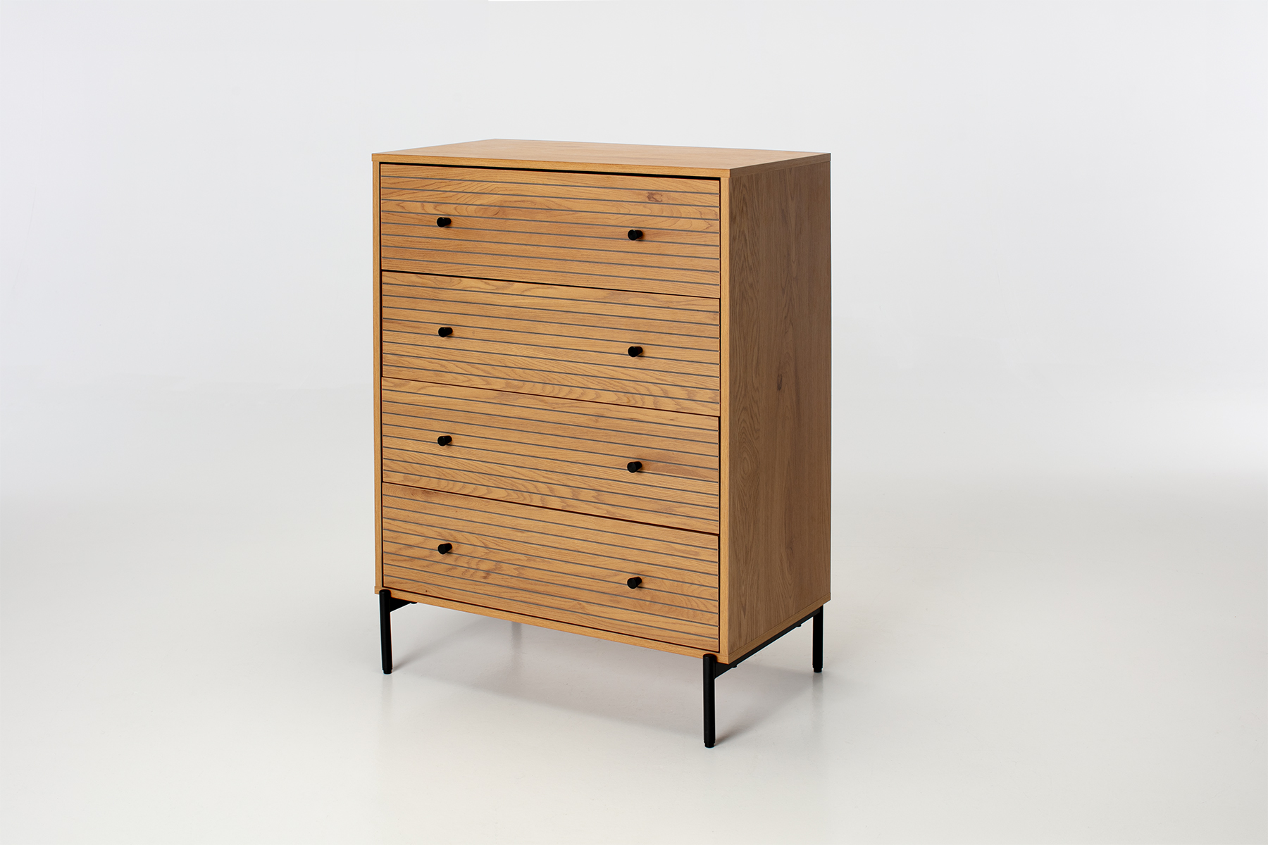 Bergen Chest of Drawers - Oak Effect 4 Drawer Chest