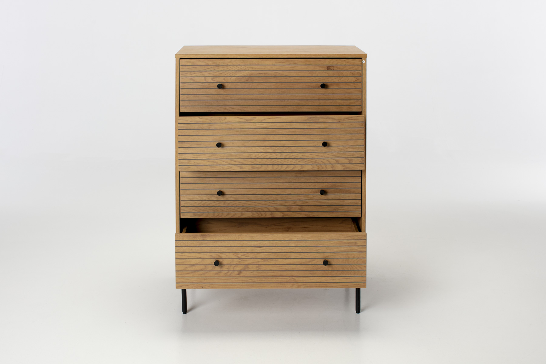 Bergen Chest of Drawers - Oak Effect 4 Drawer Chest