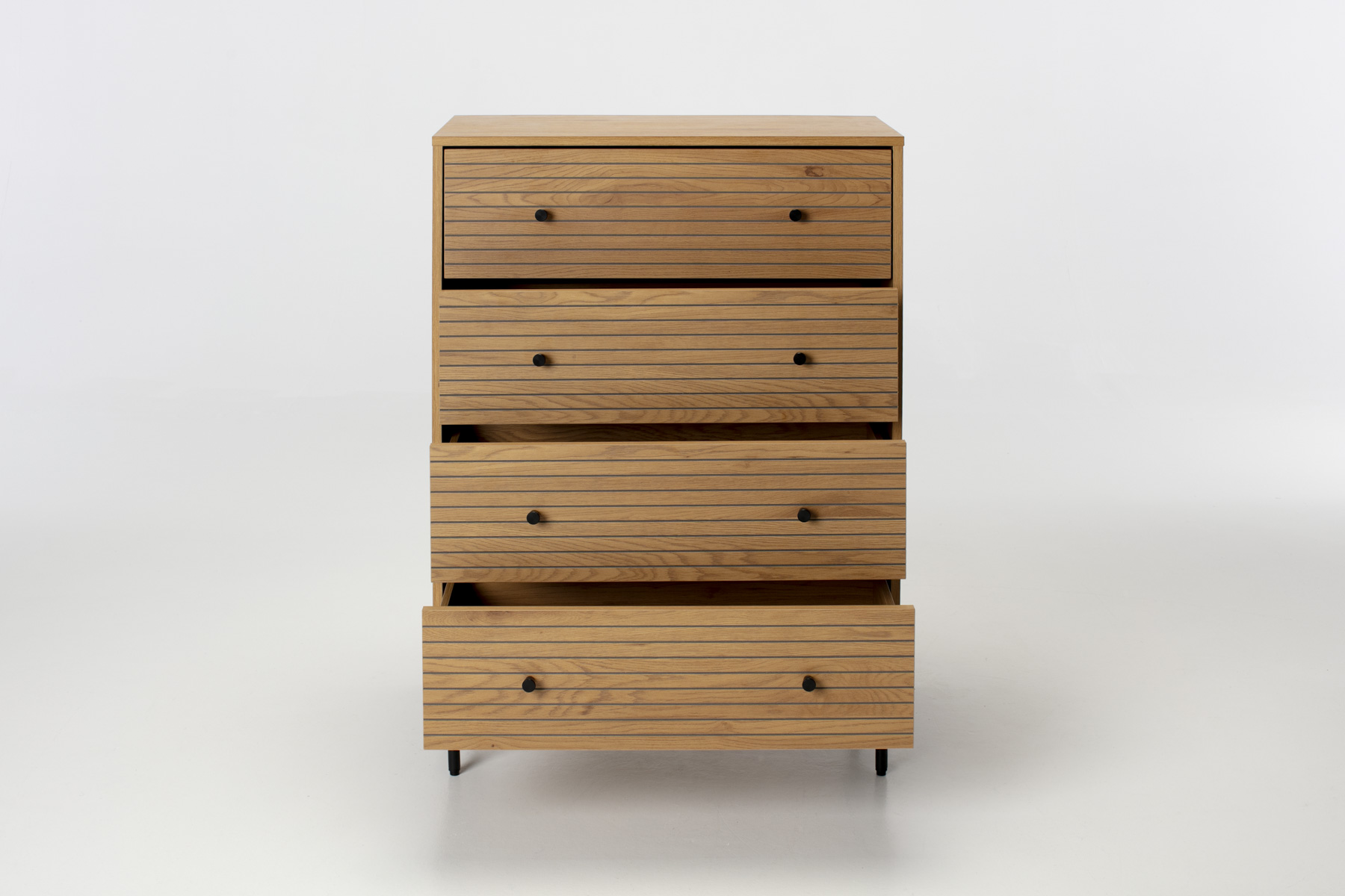 Bergen Chest of Drawers - Oak Effect 4 Drawer Chest