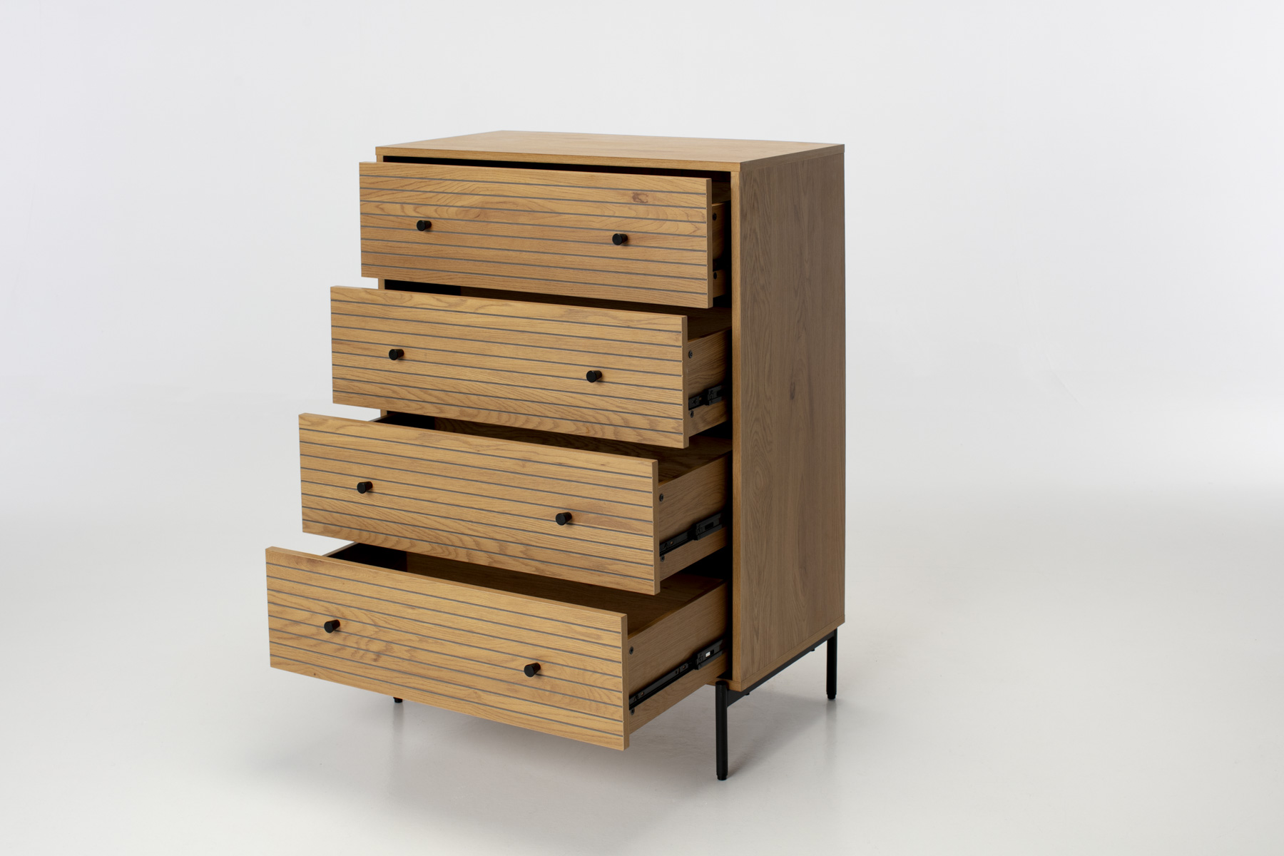 Bergen Chest of Drawers - Oak Effect 4 Drawer Chest