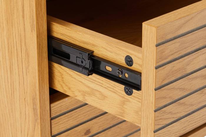 Bergen - Oak Effect 2 Drawer Bedside Table