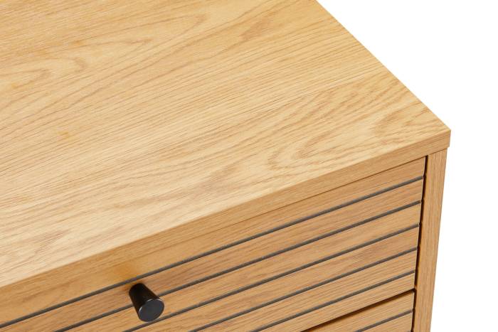 Bergen - Oak Effect 2 Drawer Bedside Table