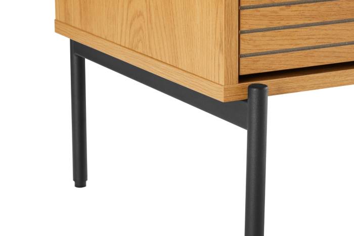 Bergen - Oak Effect 2 Drawer Bedside Table