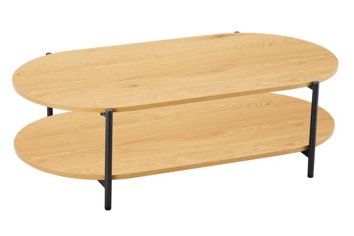 Bergen - Oak Effect 2 Tier Coffee Table