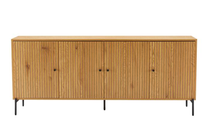 Bergen - Oak Effect 4 Door Sideboard