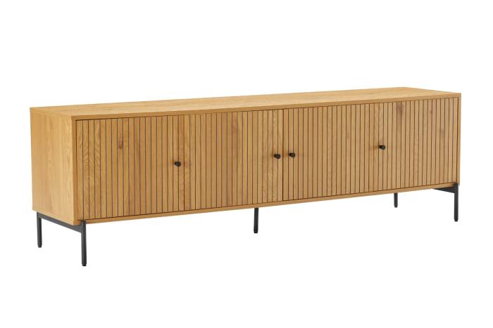 Bergen - Oak Effect 4 Door TV Unit