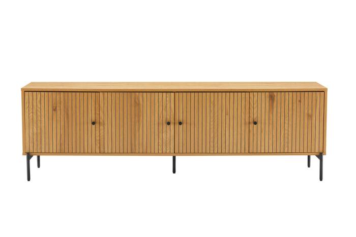 Bergen - Oak Effect 4 Door TV Unit