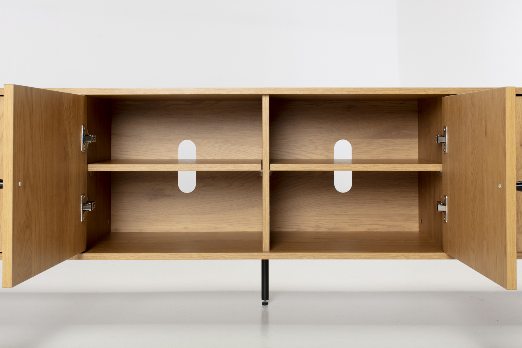 Bergen TV Unit - 1.8m Oak Effect 4 Door TV Unit