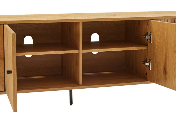 Bergen - Oak Effect 4 Door TV Unit