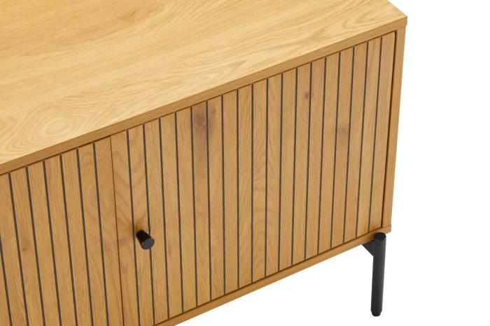 Bergen - Oak Effect 4 Door TV Unit