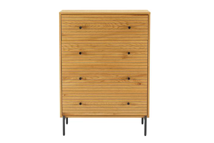 Bergen - Oak Effect 4 Drawer Chest