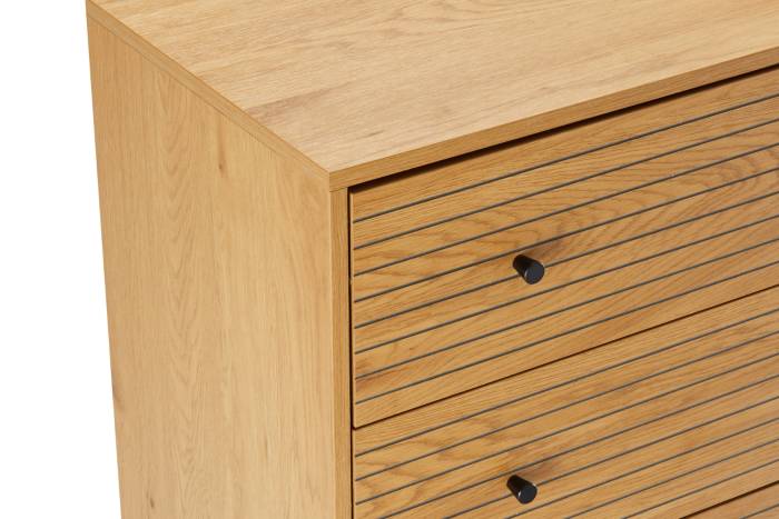 Bergen - Oak Effect 4 Drawer Chest