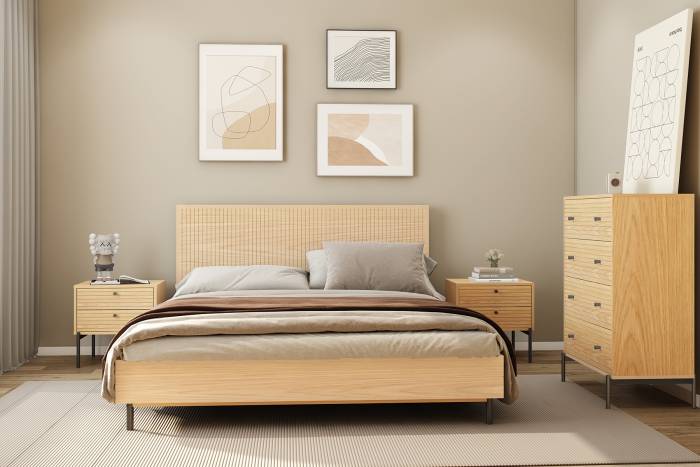 Bergen Oak Effect Furniture - Bedroom lifestyle photo