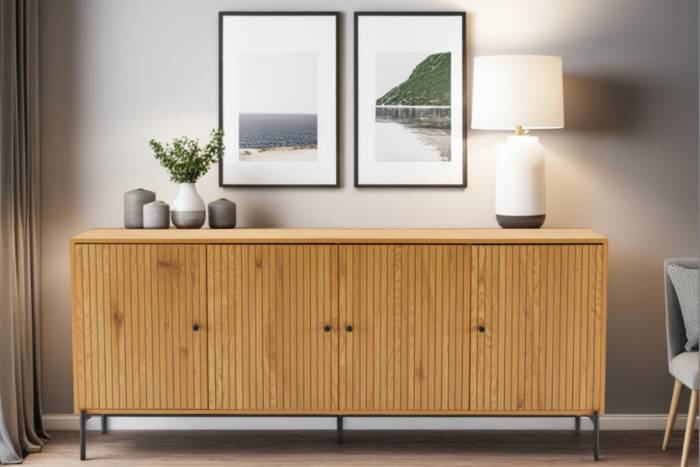 Bergen - Oak Effect Sideboard lifestyle image