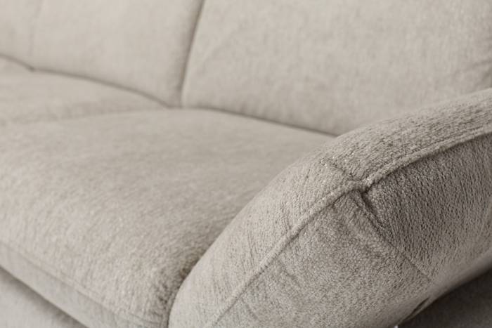 Madison Modern Left Hand Facing Chaise Corner Sofa - Dove Grey Chenille