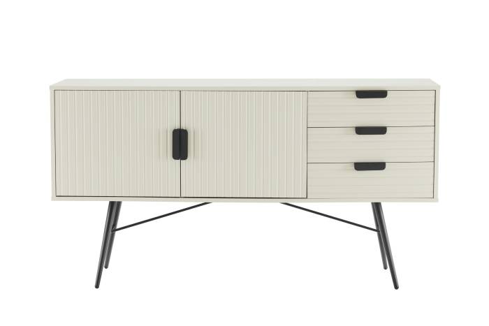 Malmo 2 Door 3 Drawer Sideboard - Pastel Grey