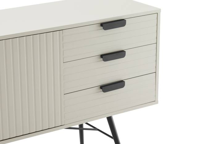 Malmo 2 Door 3 Drawer Sideboard - Pastel Grey