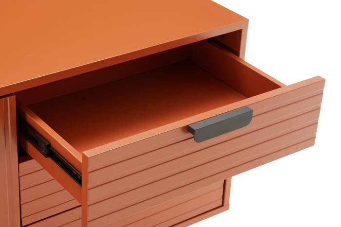 Malmo 2 Door 3 Drawer Sideboard - Terracotta