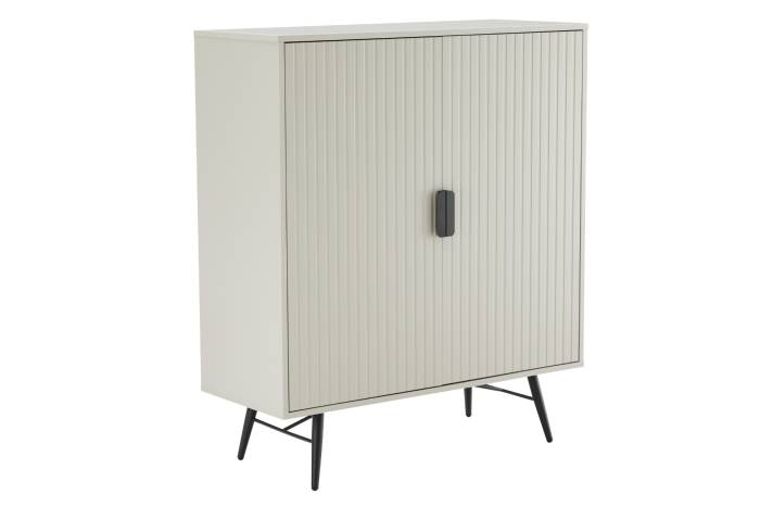 Malmo 2 Door Highboard - Pastel Grey