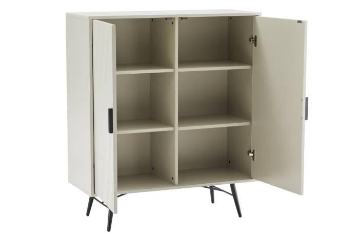 Malmo 2 Door Highboard - Pastel Grey