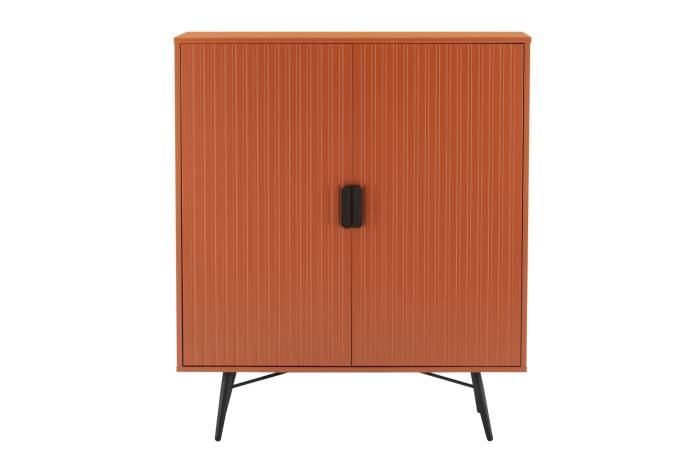Malmo 2 Door Highboard - Terracotta