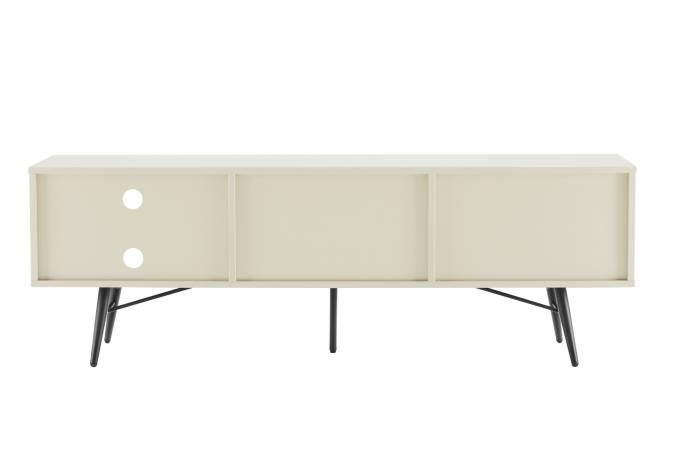 Malmo 1.5m TV Unit with 2 Doors & Open Storage - Pastel Grey